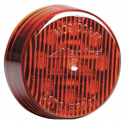 MAXXIMA Clearance Marker Light: Clearance Light, LED, Round, Surface Mount, Red - Clearance Lights
