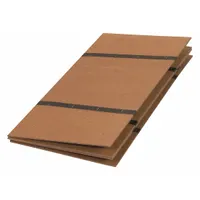 Wood bed board in brown finish. Overall dimensions: 60 in length, 30 in width, 3/4 in height. Folds to 15 in for storage. Provides firm support under a mattress to reduce sagging or extend box spring life