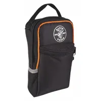 KLEIN TOOLS Tool Bag: 7 1/4 in W x 3 in D x 10 1/4 in H, Black, Polyester, 2 Pockets, Polyester (MPN 69407)