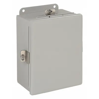 HOFFMAN Enclosure: Steel, 10 in x 8 in x 4 in, NEMA 12/13/4, Solid Cover - Steel Washdown Enclosures