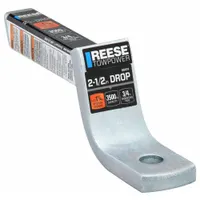 Class II ball mount made of steel with a zinc finish. Overall length 14 1/8 in, accepts 3/4 in ball shank diameter. Quick Load feature for easy installation. Weather-resistant for outdoor towing applications
