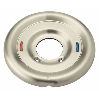 CFG 168189BN Nickel Circle Trim Plate Escutcheon - Trim Parts & Decals for Bathtubs & Showers