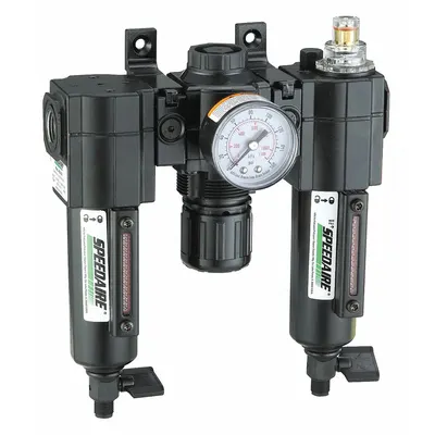SPEEDAIRE Filter/Regulator/Lubricator: 3/8 in NPT, 51 cfm, 250 psi Max Op Pressure - Speedaire Filter, Regulator & Lubricators (FRLs)