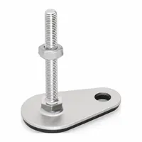 JW WINCO Male-End Leveling Mount: Swiveling Stud, 1/2"-13 Thread Size, 4,496 lbf Capacity (MPN 43-80-1/2X13-100-D3-SK)