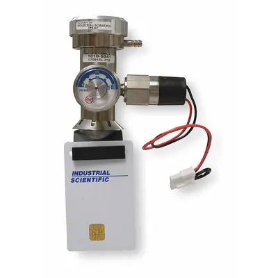 INDUSTRIAL SCIENTIFIC Switch-Type Gas Regulator, Stainless Steel, Male CGA C10 - Accessories for Portable Gas Detection Calibration
