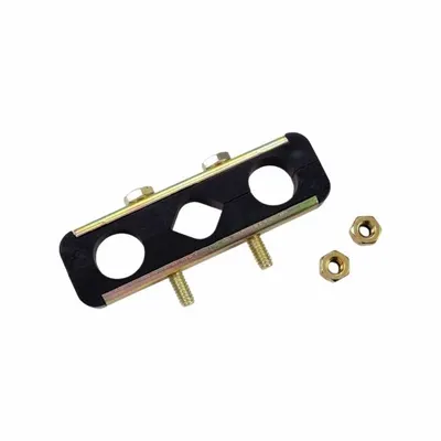 TRAMEC SLOAN Support Clamp: Support Clamp, Rubber/Steel, Hex Bolt - Air Brake Hose Holder & Cable Separators