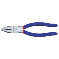Linemans Plier: Flat, 8 1/2 in Overall Lg, 1 1/4 in Jaw Lg, 1 in Jaw Wd, 1 1/4 in Jaw Thick