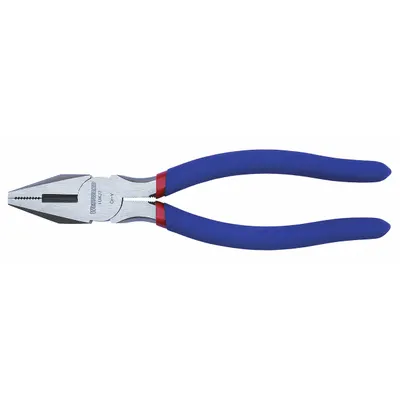WESTWARD Linemans Plier: Flat, 8 1/2 in Overall Lg, 1 1/4 in Jaw Lg, 1 in Jaw Wd - Standard Lineman's Pliers
