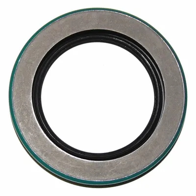 SKF Rotary Shaft Seal: 2 Lip w/Spring, CRWA1, Nitrile, 2.438 in ID, 3.35 in OD - Dual-Lip Oil Seals with Metal Cases for Smooth Bores