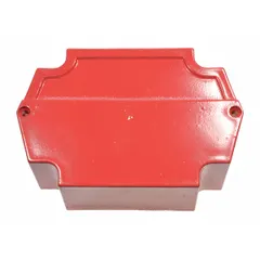 Replacement brake cover for Dayton EW-63 electric wire rope hoists. Protects internal brake components from debris and damage in industrial lifting applications.