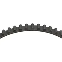 Timing belt and metric V-belt belt with fiberglass reinforcing cord. Effective length 1,038 mm, 0 ribs. Used in automotive engine timing drive systems to synchronize camshaft and crankshaft rotation