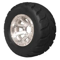 This assembly includes a tire and wheel designed for personnel and utility vehicles. It has a 7-inch overall width pass, providing traction and stability for various job site applications.