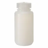 NALGENE Packaging Bottle: HDPE, 250 mL, 8 fl oz, Closure Included, Natural, 43 mm, Polypropylene (MPN 312104-0008)