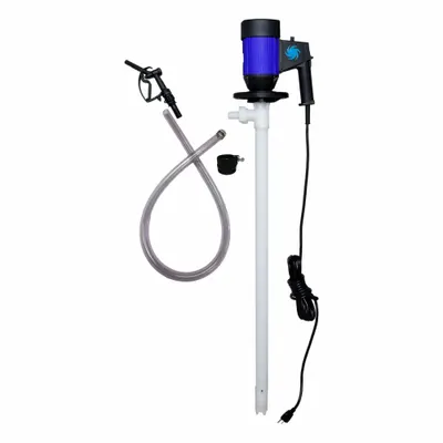 ACTION PUMP Drum Pump Nozzle: Manual, No Meter Included, 15 gpm Max. Flow Rate, Aluminum - General Purpose Manual Nozzles