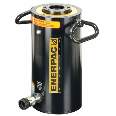 ENERPAC Lightweight Hydraulic Ram: 100 ton Nominal Capacity, 6 in Nominal Stroke Lg - Lightweight Hollow Rams