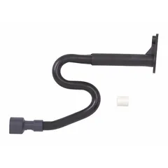 This drain tube assembly channels condensation from the evaporator to the drain pan, preventing water accumulation inside the refrigerator or freezer. It is a genuine OEM replacement part for Whirlpool-brand refrigerators and freezers.