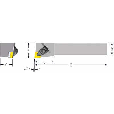 ULTRA-DEX USA DCLNL 12-4B Indexable Turning & Profiling Toolholder - Indexable Turning & Profiling Toolholders