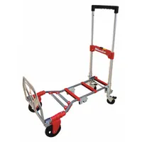 MILWAUKEE HAND TRUCKS Convertible Hand Truck: 150 lb as Hand Truck, Single-Loop, Black/Red/Silver (MPN DC73333)