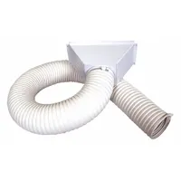 Steel exhaust collar designed for use with negative air machines to direct contaminated air outdoors. Compatible with models 56HV20/56HV21/56HV22/56HV23 and 987-UCA/987-UCA2. Suitable for remediation, construction, and industrial ventilation applications requiring safe airborne particle exhaust