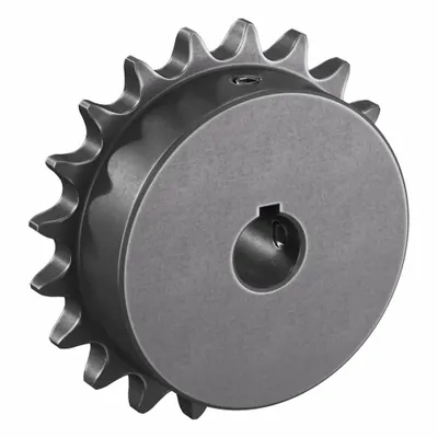 TSUBAKI Single Strand Sprocket: 41, For 1/2 in Chain Pitch, 5/8 in Bore Dia, 20 Teeth - Size 41 Fixed-Bore Roller Chain Sprockets