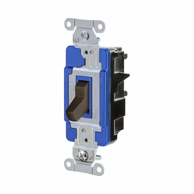 HUBBELL Wall Switch: Toggle Switch, 3-Way, Maintained, Brown, 120/277V AC - Toggle Wall Switches