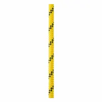 Static kernmantle rope with shock-absorbing properties for rigging and climbing. 7/16 in diameter, 675 lb working load limit. Nylon construction, yellow color. Suitable for work-at-height, rescue, and arborist applications