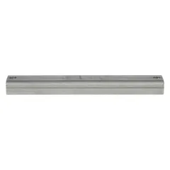 Encased block ceramic magnet with 2-pole design. Measures 6-1/2 in long, 1 in wide, 0.563 in thick. Maximum pull force of 29 lbf. Suitable for holding, fixturing, and material handling in industrial settings.