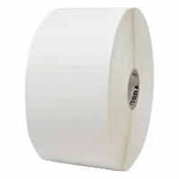 ZEBRA Barcode Printer Labels: 2 1/4 in Label Wd, 3/4 in Label Ht, White, 1 in Core Dia., Acrylic (MPN 10015785)