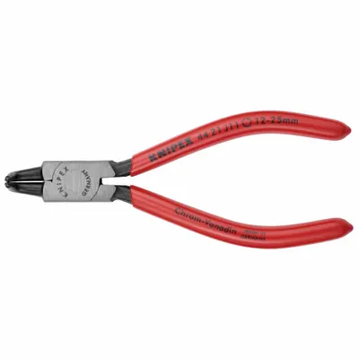 KNIPEX Retaining Ring Plier: Internal, For 12 mm to 25 mm Bore Dia, 0.051 in Tip Dia - Internal Retaining-Ring Pliers
