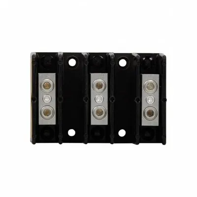 BUSSMANN Power Distribution Block: Open, Lug, Lug - Open Blocks with Lugs