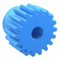 Machined Spur Gear: Module m 1.5, 18 Teeth, 8 mm Bore Dia, Nylon, 20° Pressure Angle, Plain Bore (MPN PS1.5-18)