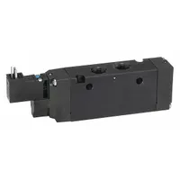PARKER Solenoid Air Control Valve: B6, Three-Way / Two-Position, Single Solenoid, 24V DC, 3/8 in NPT (MPN B6V2BB549A)
