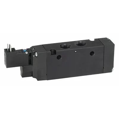 Parker Solenoid Air Control Valve: B6, Three-Way / Two-Position, Single Solenoid - Parker B Series Solenoid-Operated Inline Valves