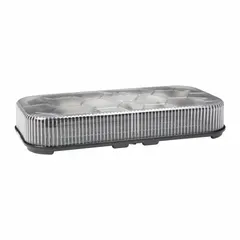 This LED mini light bar from GROTE is SAE J845 Class 1 rated for high-intensity warning applications. It features a magnetic mount for temporary installation and blunt cut wires for electrical connection. With 20 selectable flash patterns, it is suited for use on fleet vehicles, tow trucks, and construction equipment requiring SAE Class 1 compliance.