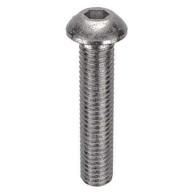 FOREVERBOLT Socket Head Cap Screw: M8x1.25 Thread Size, 40 mm Lg, Button, NL-19, Stainless Steel - Button Head Socket Cap Screws