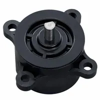 Gearless rotary damper with two-sided rotation and 30 kgf-cm torque rating. Body constructed from glass fiber. Used to control rotational motion, providing smooth deceleration and vibration damping in industrial equipment such as packaging machinery, material handling systems, and automated assembly lines
