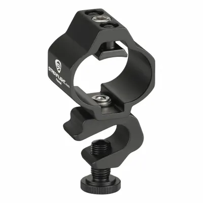 STREAMLIGHT Mount: Aluminum, Black, For Streamlight Flashlights - Helmet & Head Mounts