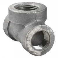 Metal Pipe Tee: 3/4 in x 3/4 in x 1 in, Threaded x Threaded x Threaded, Class 125, Cast Iron (MPN 0300039203)