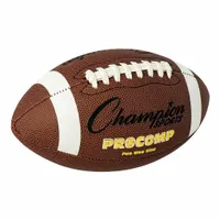 This CHAMPION SPORTS football is a composite, Pee Wee size ball in brown. Designed for youth recreational and introductory play, it is suitable for young players learning the fundamentals of football in practice or casual games