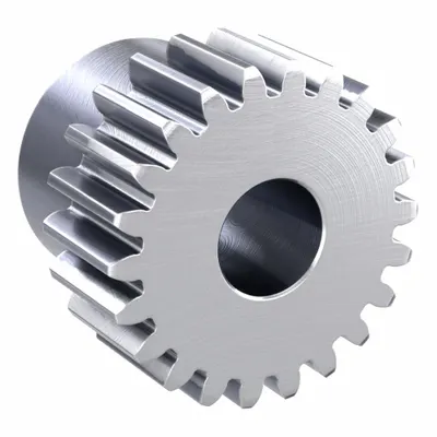 KHK GEARS Spur Gear: Module m 1, 22 Teeth, 8 mm Bore Dia, Stainless Steel, 20° Pressure Angle - Metric Spur Gears with Standard Hub