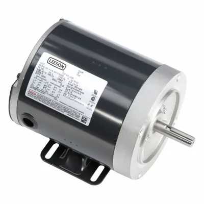 LEESON General Purpose: Universal Mount, Totally Enclosed Non-Ventilated, 1/3 hp - Universal Mount 3-Phase General Purpose AC Motors
