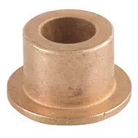 Flanged Sleeve Bearing: Bronze, SAE 841, 3/8 in Bore, 1/2 in OD, 1 in Lg, USDA H-1 Approved, 3 PK (MPN ECOF060816)