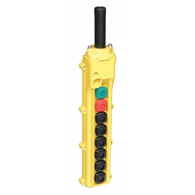 KH INDUSTRIES Pendant Control Station: (8) Push Buttons, 1NO/1NC, On/Off - Push-Button Pendants