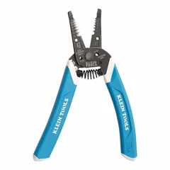 This screw-shear wire stripper is designed for cutting and stripping 18 AWG to 8 AWG solid wire and 10-20 AWG stranded wire. It features a steel construction with a comfort grip handle and an overall length of 7 1/4 in. Suitable for general electrical work on de-energized circuits.