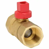 NIBCO Manual Two-Way Ball Valve: 3/4 in, Brass, Straight, FIP x FIP, 600 psi Max. Pressure (CWP) (MPN GB2A)