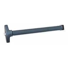 This DETEX rim exit device features a touchbar style and is constructed of aluminum. It is ADA compliant and designed for doors up to 48 inches wide. Suitable for use in commercial and industrial facilities requiring reliable emergency egress.