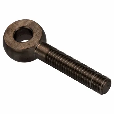 AMPG Fixed Rod End: Steel, Black Oxide, 35 mm Hole Center-to-End Lg, Right Hand - Steel Male Threaded Fixed Rod Ends