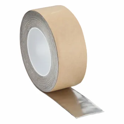 3M Foil Tape: 1 in Wd, 5 yd Lg, 15 mil Thick, Acrylic, Indoor/Outdoor, -25°F Min Temp - Sound Dampening Foil Tape