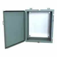 HAMMOND Electrical Enclosure: Steel, 24 in x 20 in x 10 in, NEMA 12/13/3R/4, w/Panel, Solid Cover (MPN 1418N4E10)