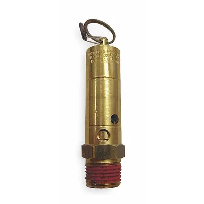CONTROL DEVICES Air Safety Valve: Hard Seat, 1/2 in (M)NPT Inlet (In.) - Hard Seat Pneumatic Safety Valves